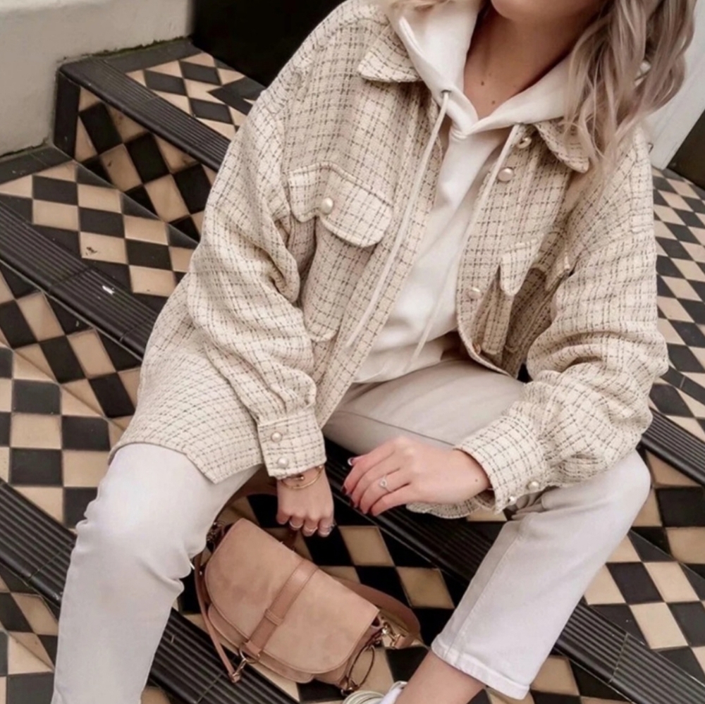 Tweed Designer Inspired Jacket Top - Picture 2 of 7
